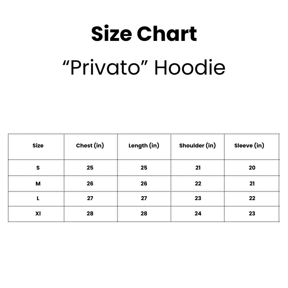 "PRIVATO" ZIP-UP HOODIE