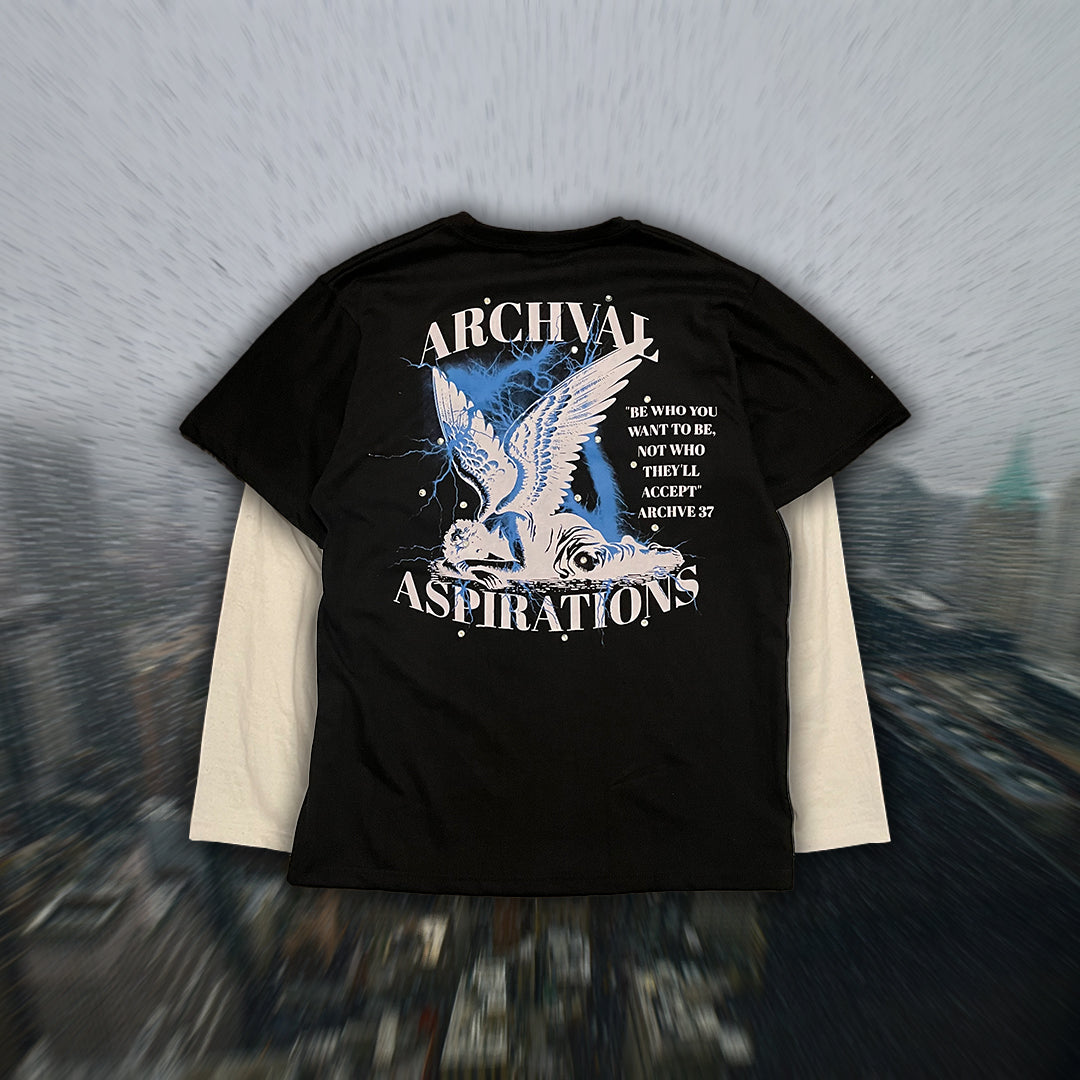 "ASPIRATIONS" DOUBLE SLEEVED TEE