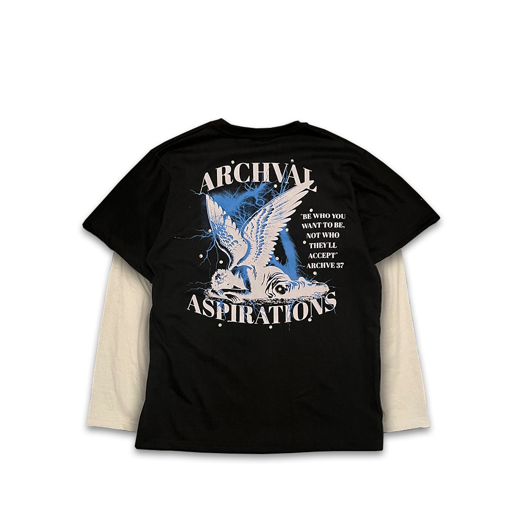 "ASPIRATIONS" DOUBLE SLEEVED TEE